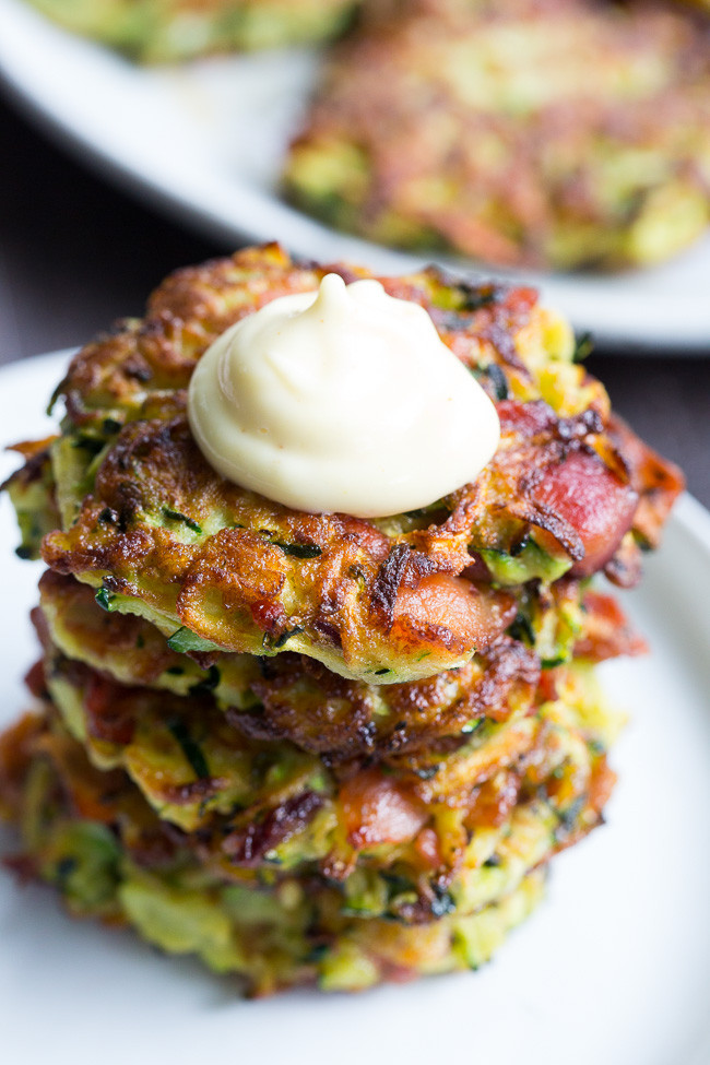 Zucchini Fritters Paleo
 Bacon Zucchini Fritters Paleo Whole30