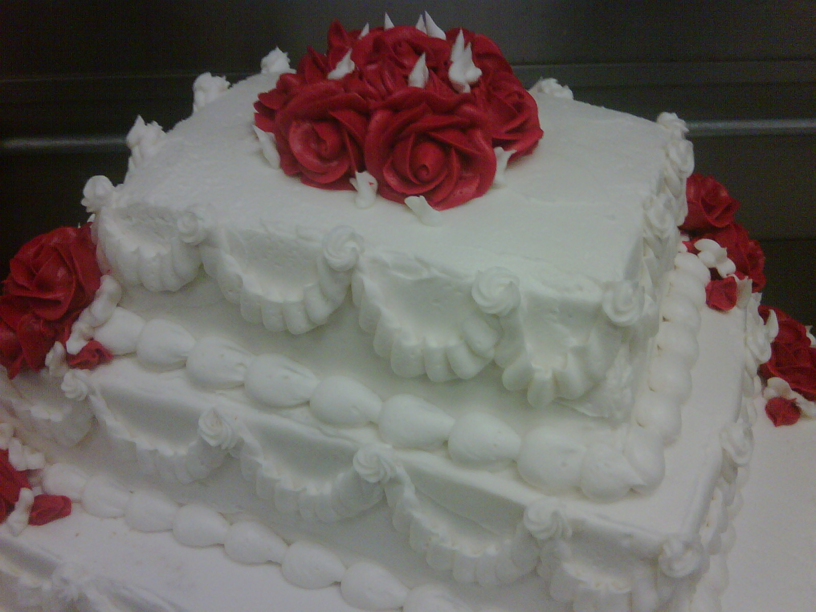 1/2 Sheet Cake Size
 Wedding Cakes