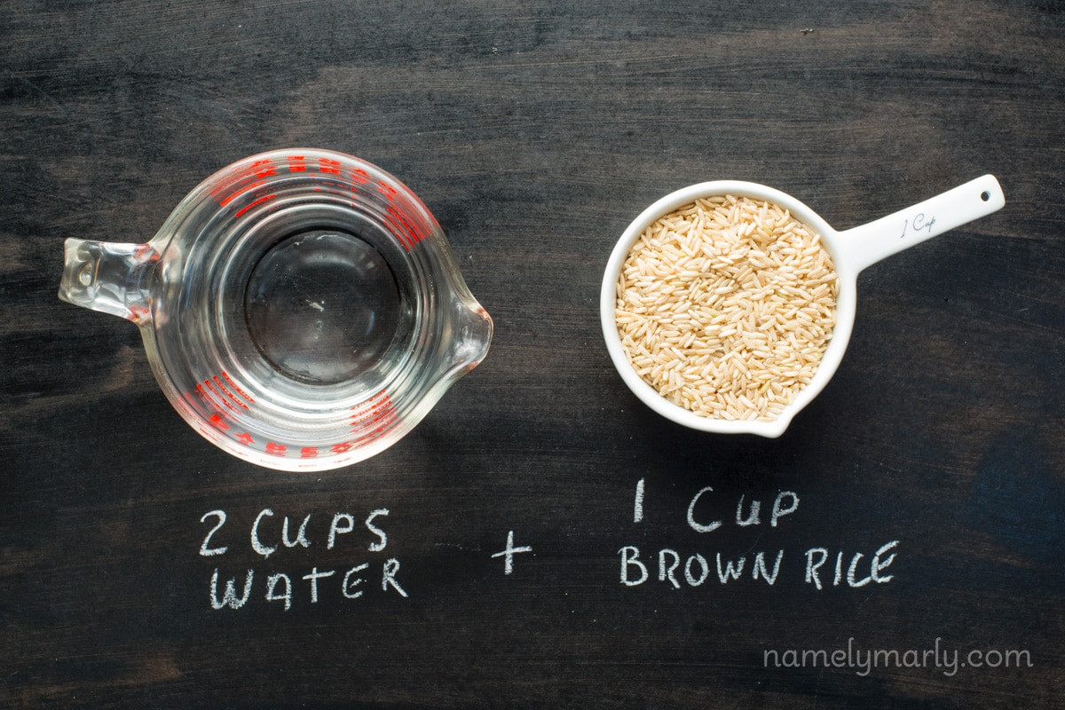 1 Cup Brown Rice
 How to Make Brown Rice Namely Marly