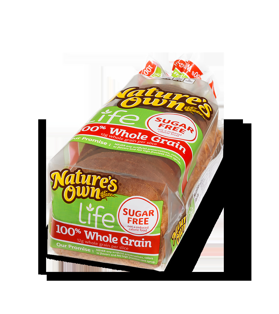 100% Whole Grain Bread
 Whole Grain Sugar Free