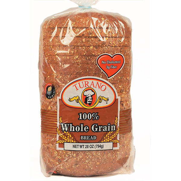 100% Whole Grain Bread
 Whole Grain Turano Baking Co