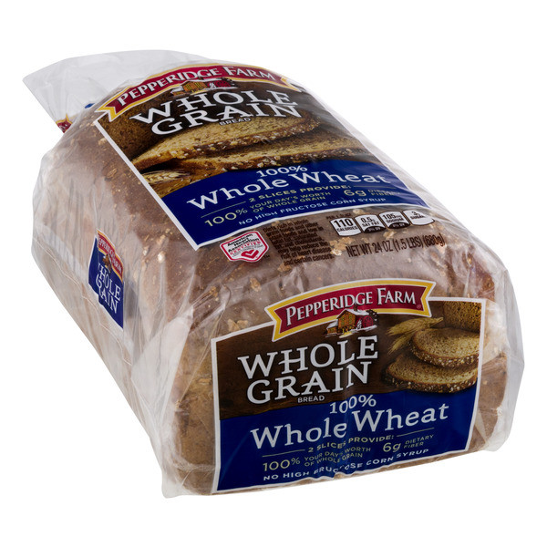 100 Whole Grain Bread
 Pepperidge Farms Whole Grain Whole Wheat Bread 24OZ
