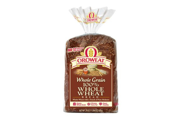 100% Whole Grain Bread
 Decoding Labels Oroweat Whole Wheat Bread