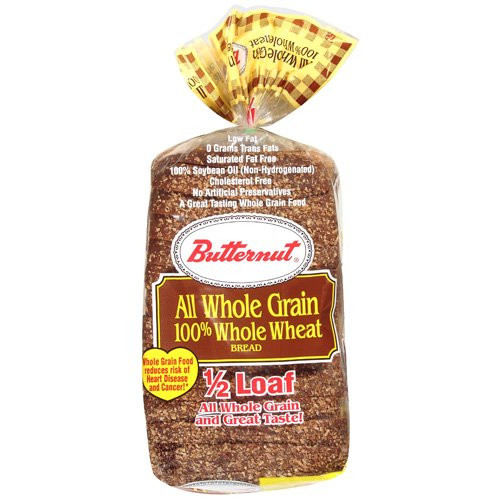 100% Whole Grain Bread
 Whole Wheat Whole Grain Bread from Wegmans