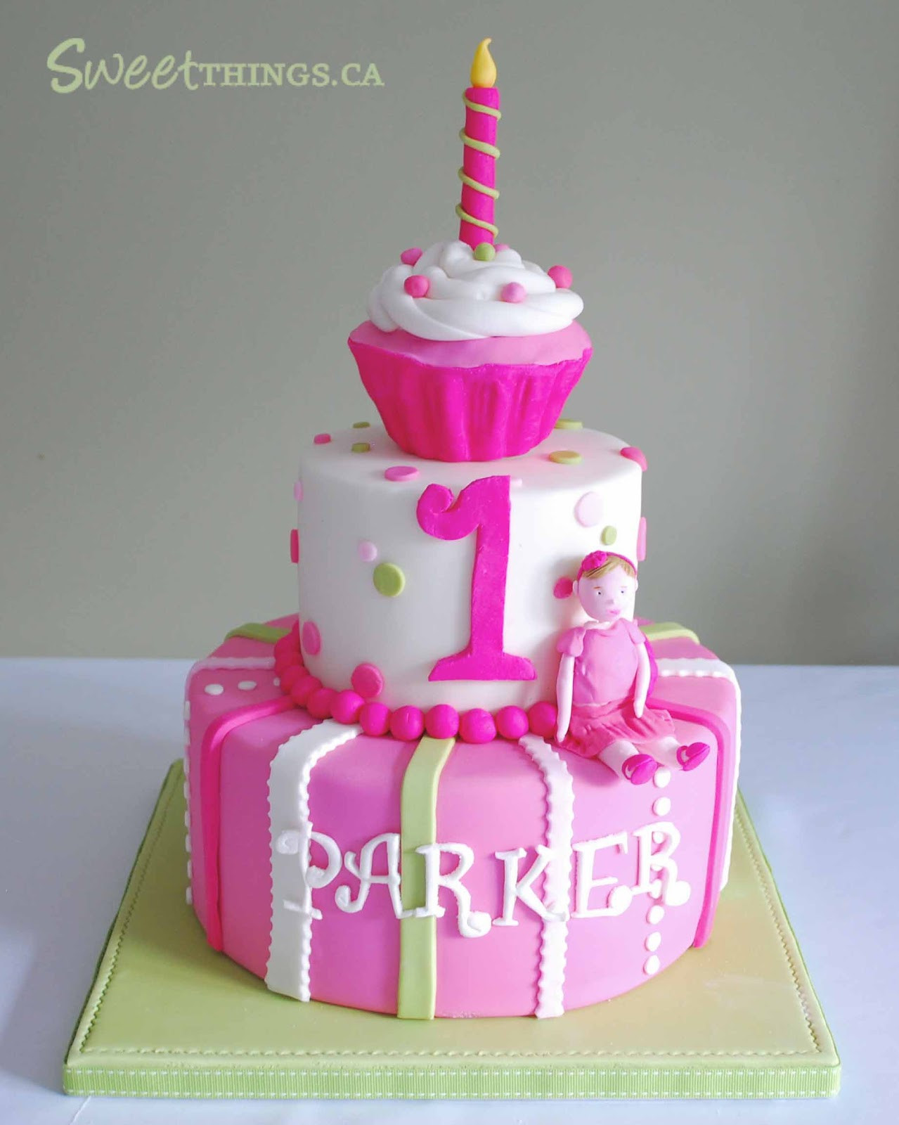 1St Birthday Cake
 SweetThings Colorful 1st Birthday Cake