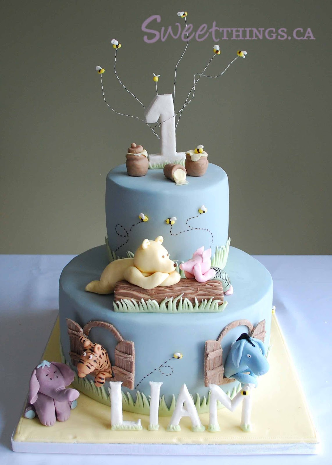 1St Birthday Cake
 SweetThings 1st Birthday Classic Winnie the Pooh Cake