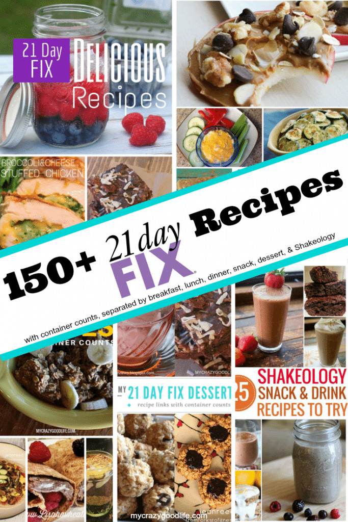 21 Day Fix Dessert Recipes
 150 Clean Eating 21 Day Fix Recipes separated by