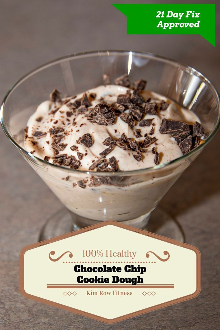 21 Day Fix Dessert Recipes
 Healthy Chocolate Chip Cookie Dough 21 Day Fix Desserts