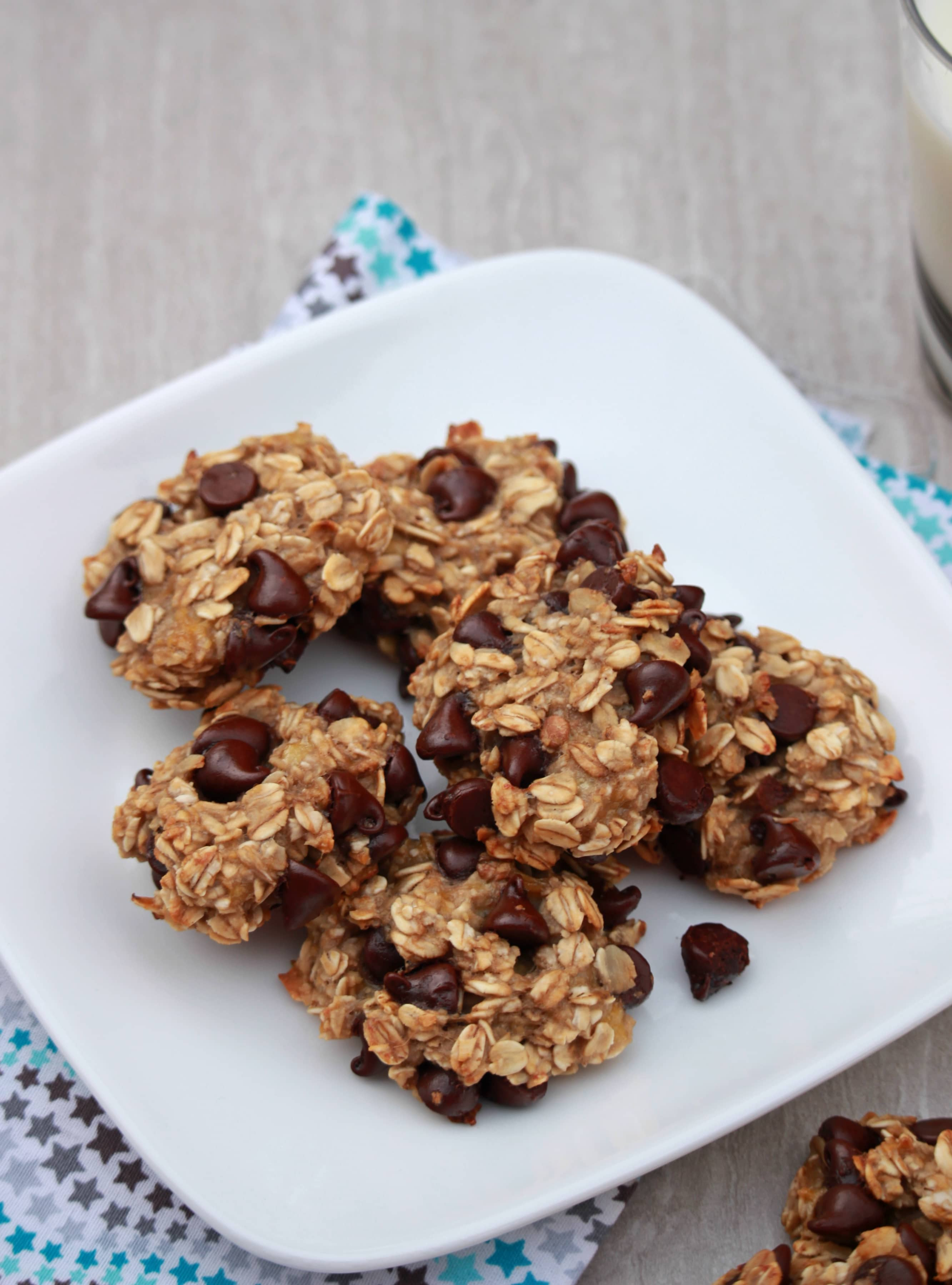 3 Ingredient Chocolate Chip Cookies
 3 Ingre nt Banana Oatmeal Chocolate Chip Cookies My