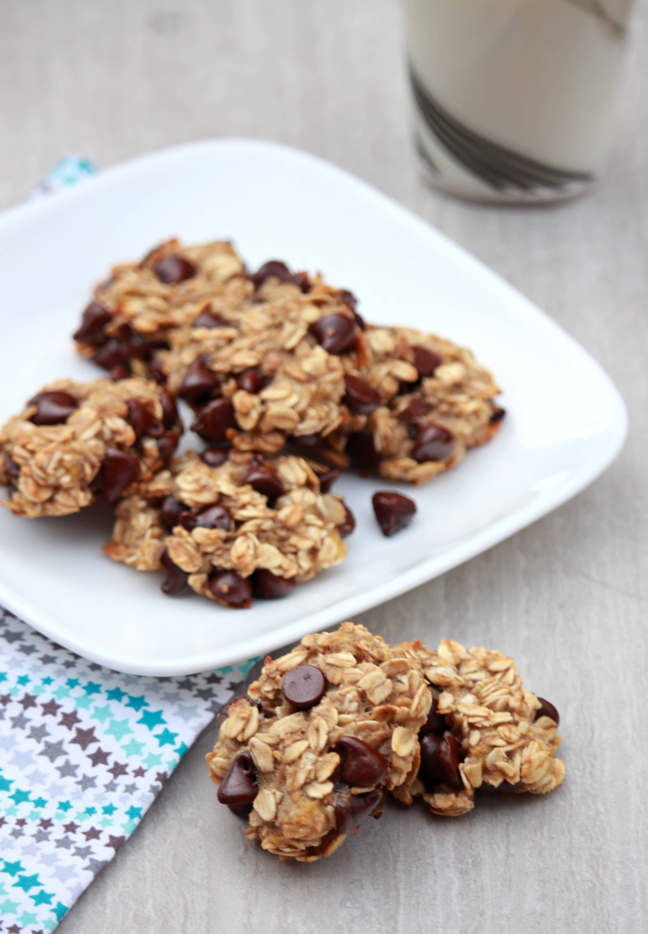 3 Ingredient Chocolate Chip Cookies
 3 Ingre nt Banana Oatmeal Chocolate Chip Cookies My