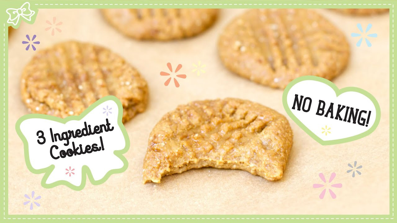 3 Ingredient Peanut Butter Cookies No Egg
 3 ingre nt peanut butter cookies no egg