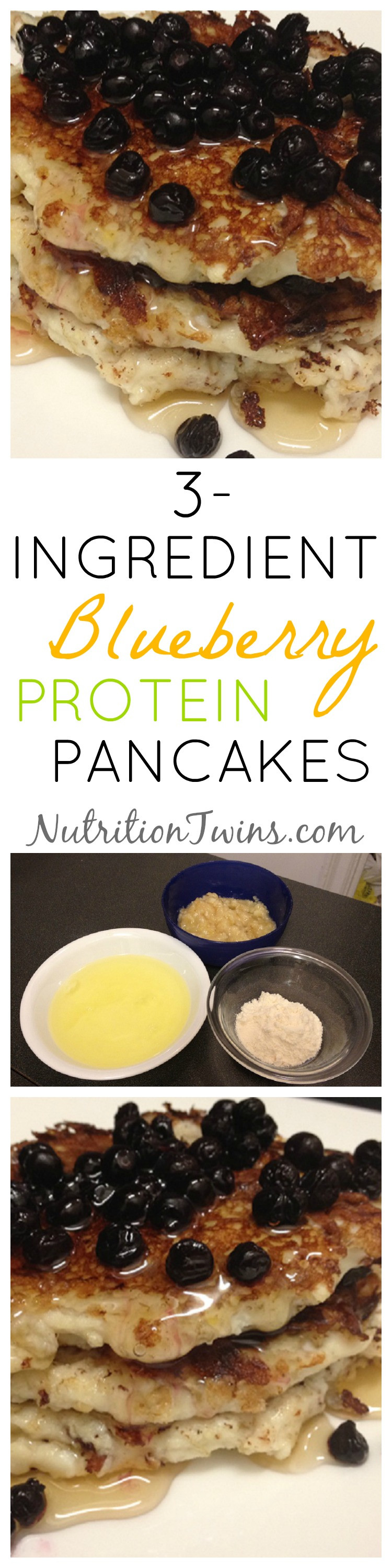 3 Ingredient Protein Pancakes
 3 Ingre nt Weight Loss Pancakes Nutrition Twins