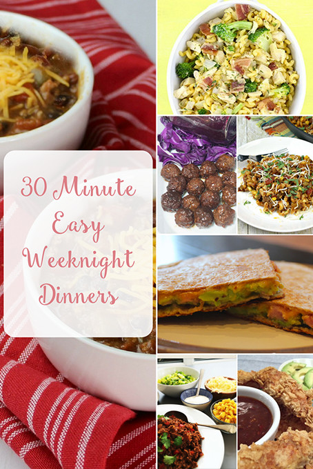 30 Minute Dinners
 30 Minute Dinners Easy Weeknight Dinners To Try