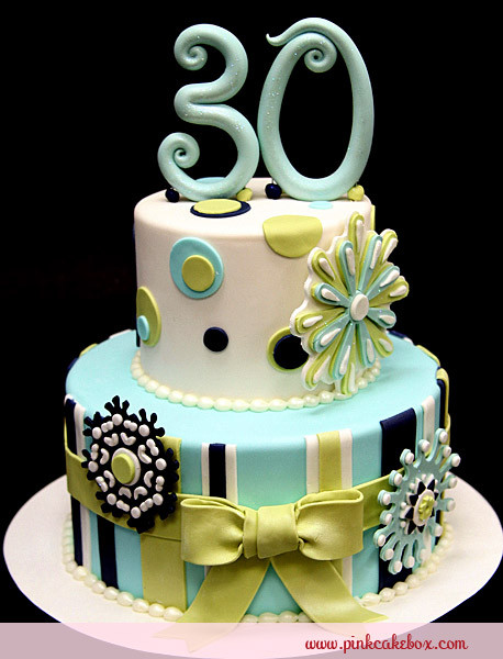 30Th Birthday Cake
 30th Birthday Snowflake Cake Birthday Cakes