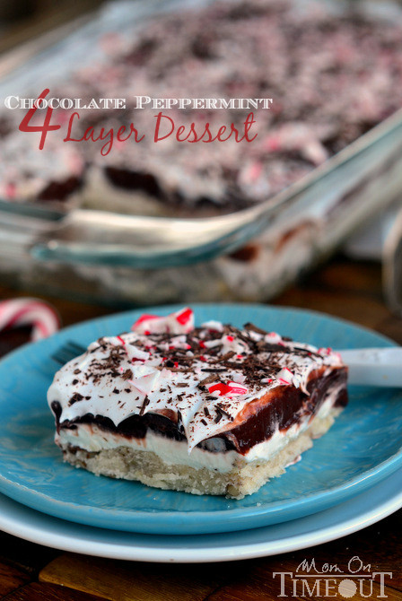 4 Layer Chocolate Dessert
 Chocolate Peppermint 4 Layer Dessert Mom Timeout