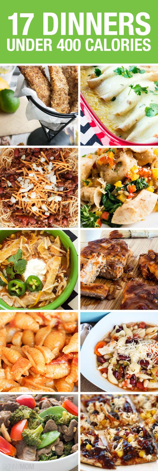 400 Calorie Dinners
 Weve got 17 recipes for you that are under 400 calories