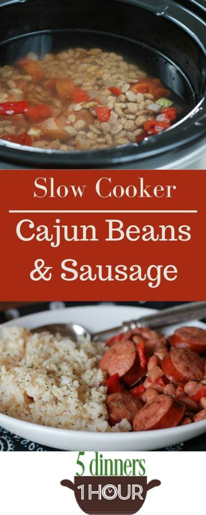 5 Dinners 1 Hour
 Slow Cooked Cajun Beans 5 Dinners In 1 Hour