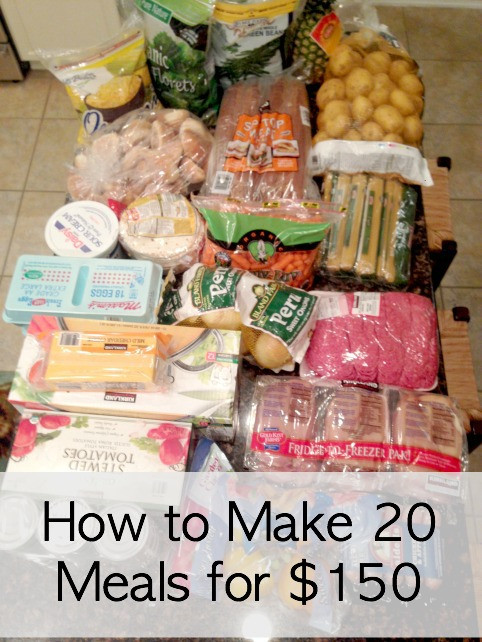 5 Dollar Dinners
 20 Meals at Costco for $150 – Meal Plan 2 with Printables