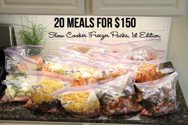 5 Dollar Dinners
 20 Gluten Free Slow Cooker Freezer Packs From Costco For $150