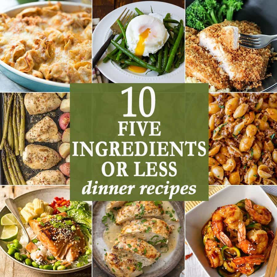 5 Ingredient Dinner Recipes
 10 Five Ingre nts or Less Dinners TheDirtyGyro