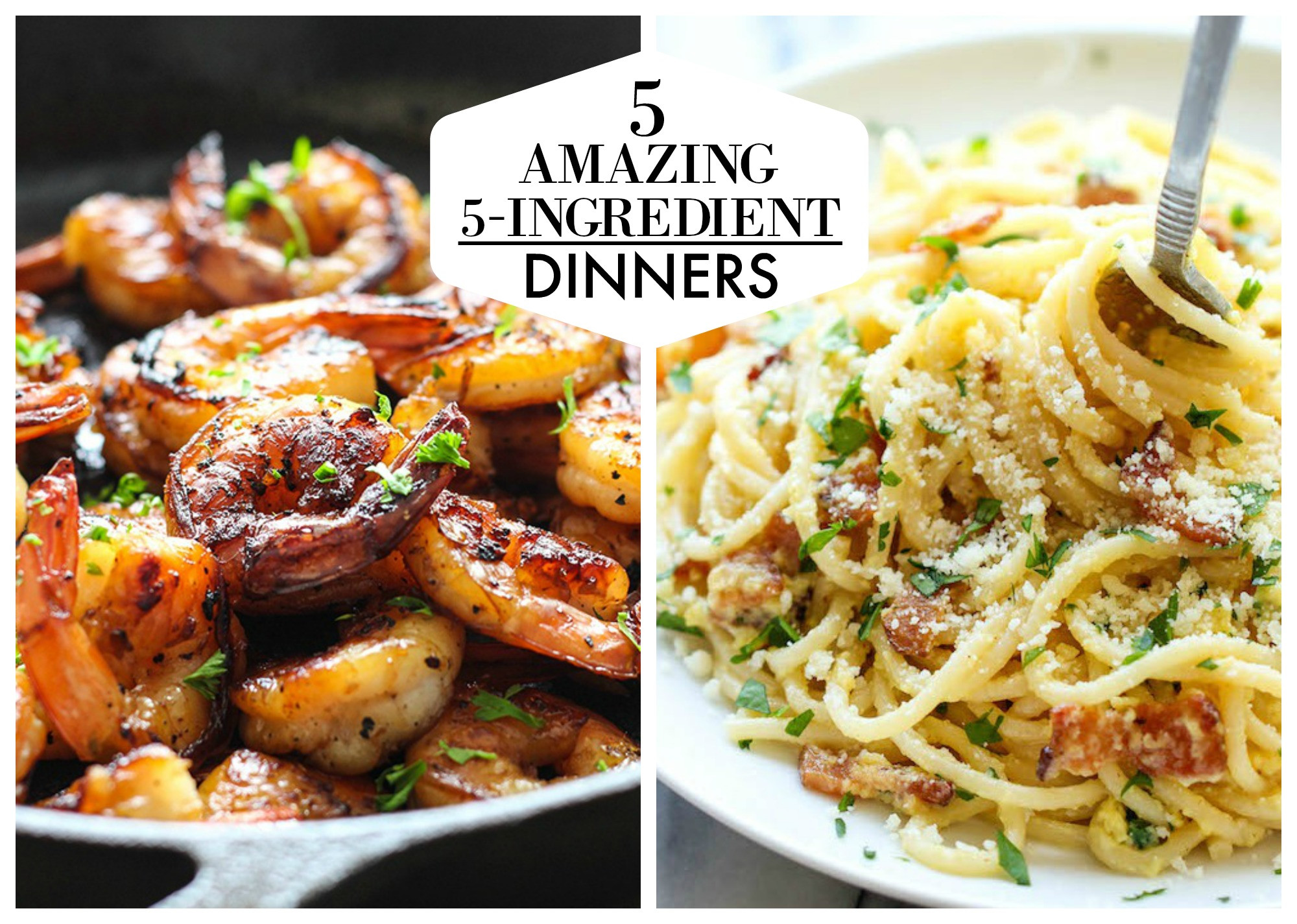 5 Ingredient Dinner Recipes
 5 Easy Five Ingre nt Dinners