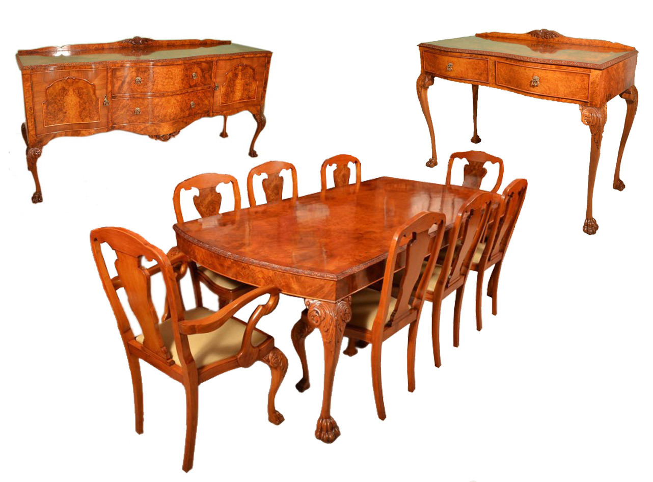 8 Chair Dinner Table
 Vintage Dining Suite Dining Table 8 Chairs 2 Sideboards
