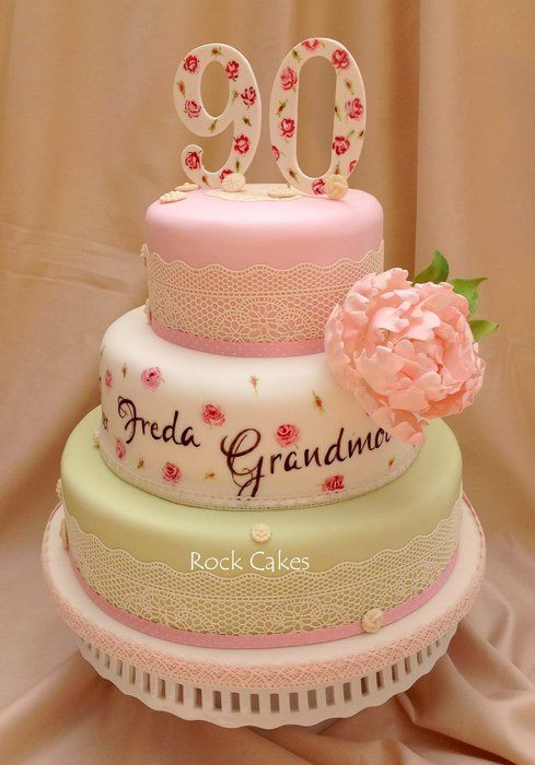 90Th Birthday Cake
 90th Birthday Cakes and Cake Ideas