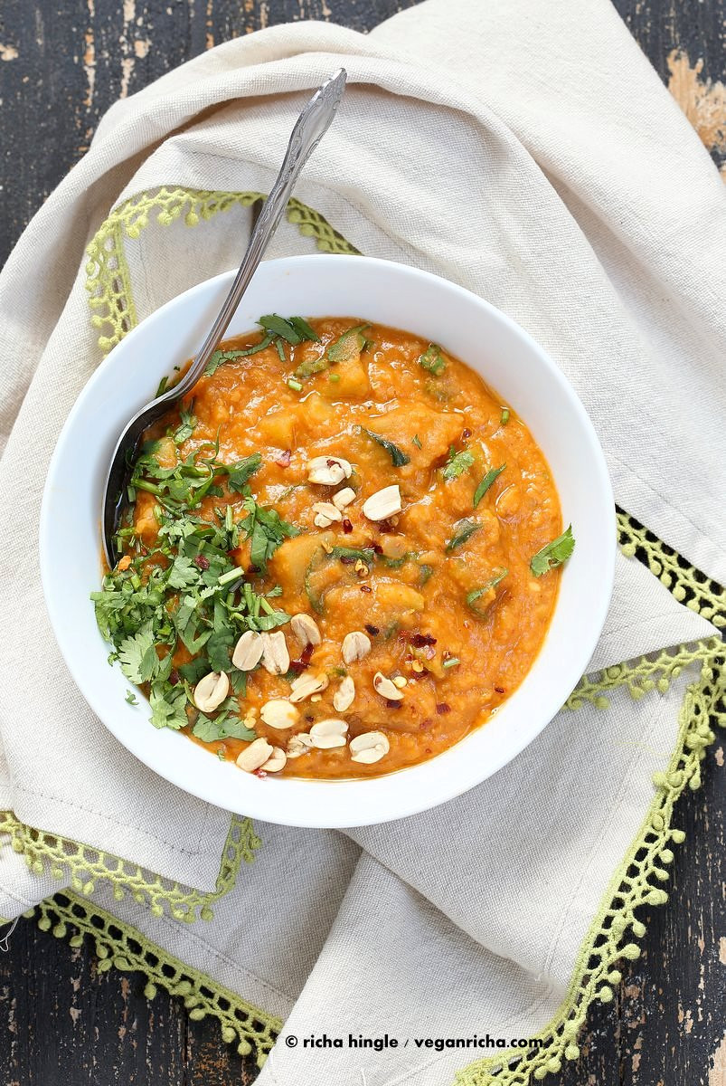 African Peanut Stew
 African Peanut Lentil Soup Vegan Richa