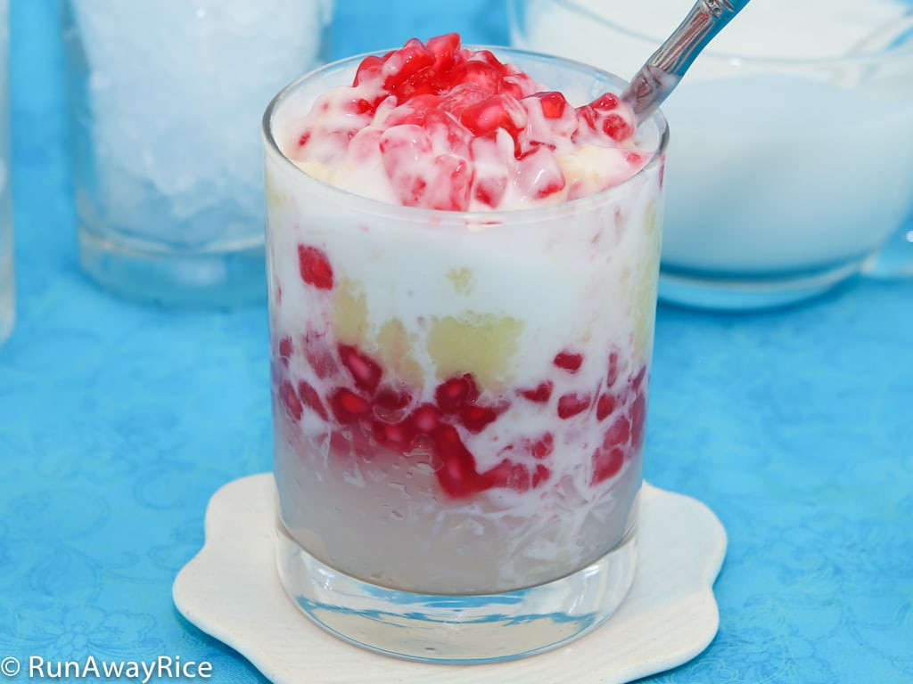 Agar Agar Dessert
 Agar Agar and Mock Pomegranate Seeds Dessert Che Suong Sa