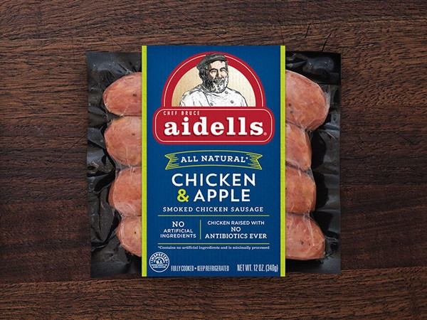 Aidells Chicken Apple Sausage
 Chicken Apple Dinner Sausage