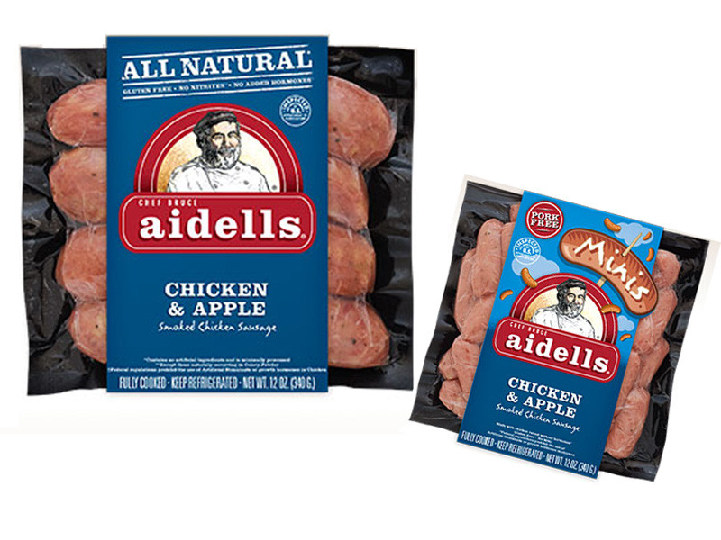 Aidells Chicken Apple Sausage
 Gluten Free Game Day