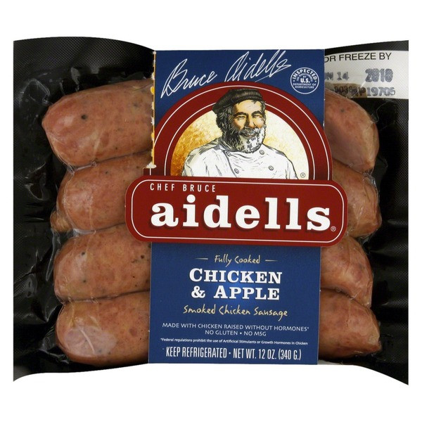 Aidells Chicken Apple Sausage
 Kroger Aidells Chicken & Apple Smoked Chicken Sausage