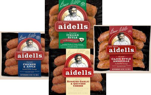 Aidells Chicken Apple Sausage
 New Products