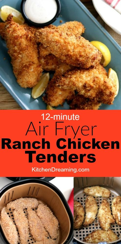 Air Fried Chicken Tenders
 Más de 25 ideas increbles sobre Air fryer recipes chicken