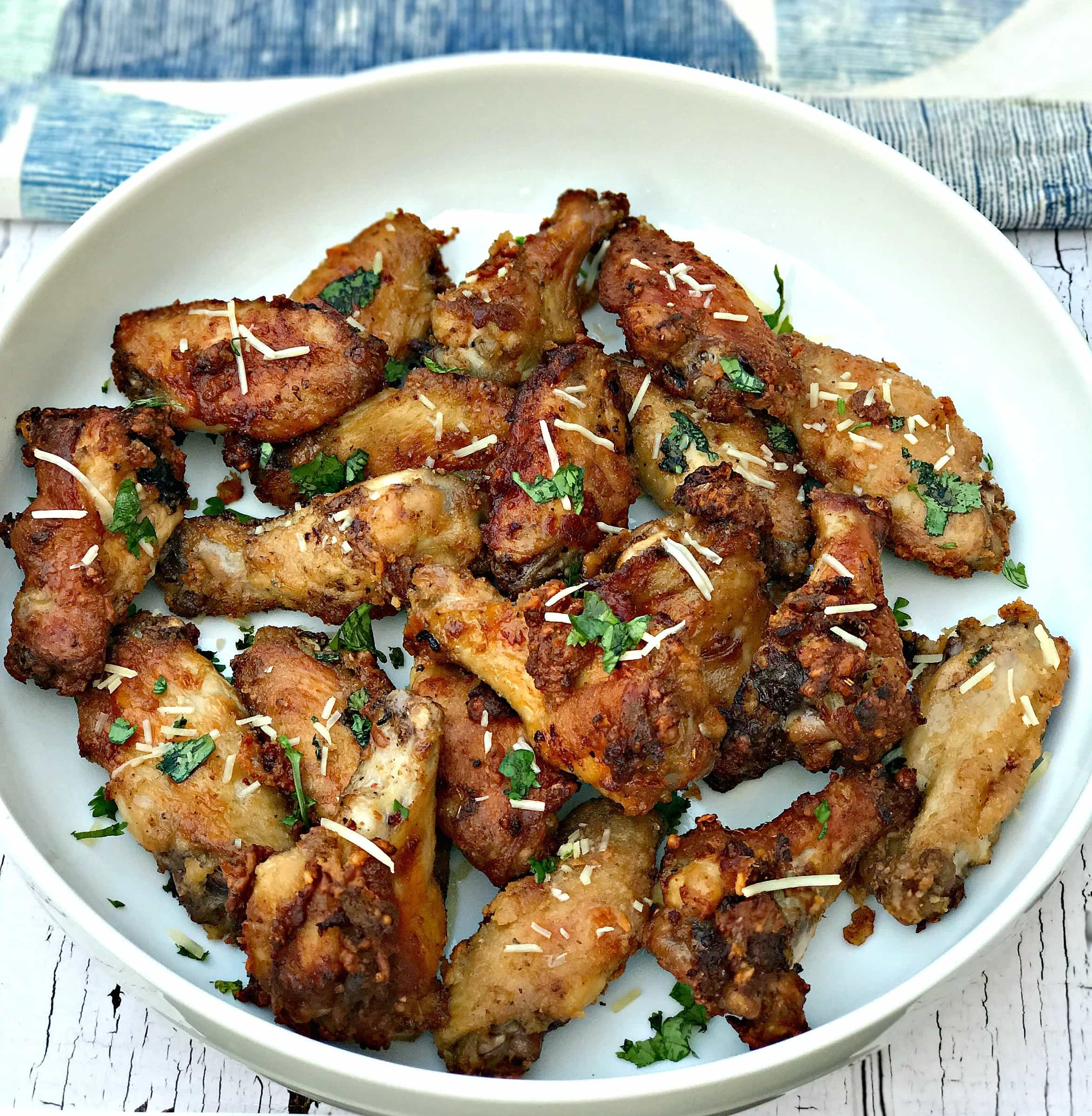 Air Fried Chicken
 Air Fryer Garlic Parmesan Breaded Fried Chicken Wings