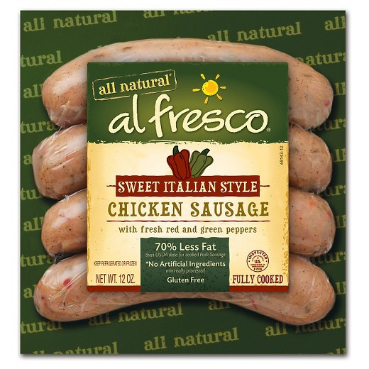 Al Fresco Chicken Sausage
 Al Fresco Sundried Tomato & Basil Fully Cooked Chicken