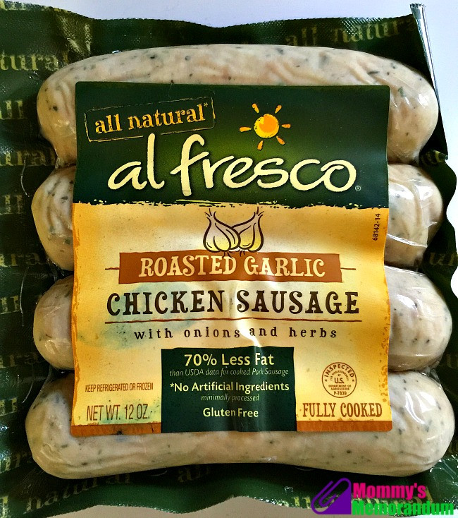 Al Fresco Chicken Sausage
 Al Fresco All Natural Sausages Goodness You Can See