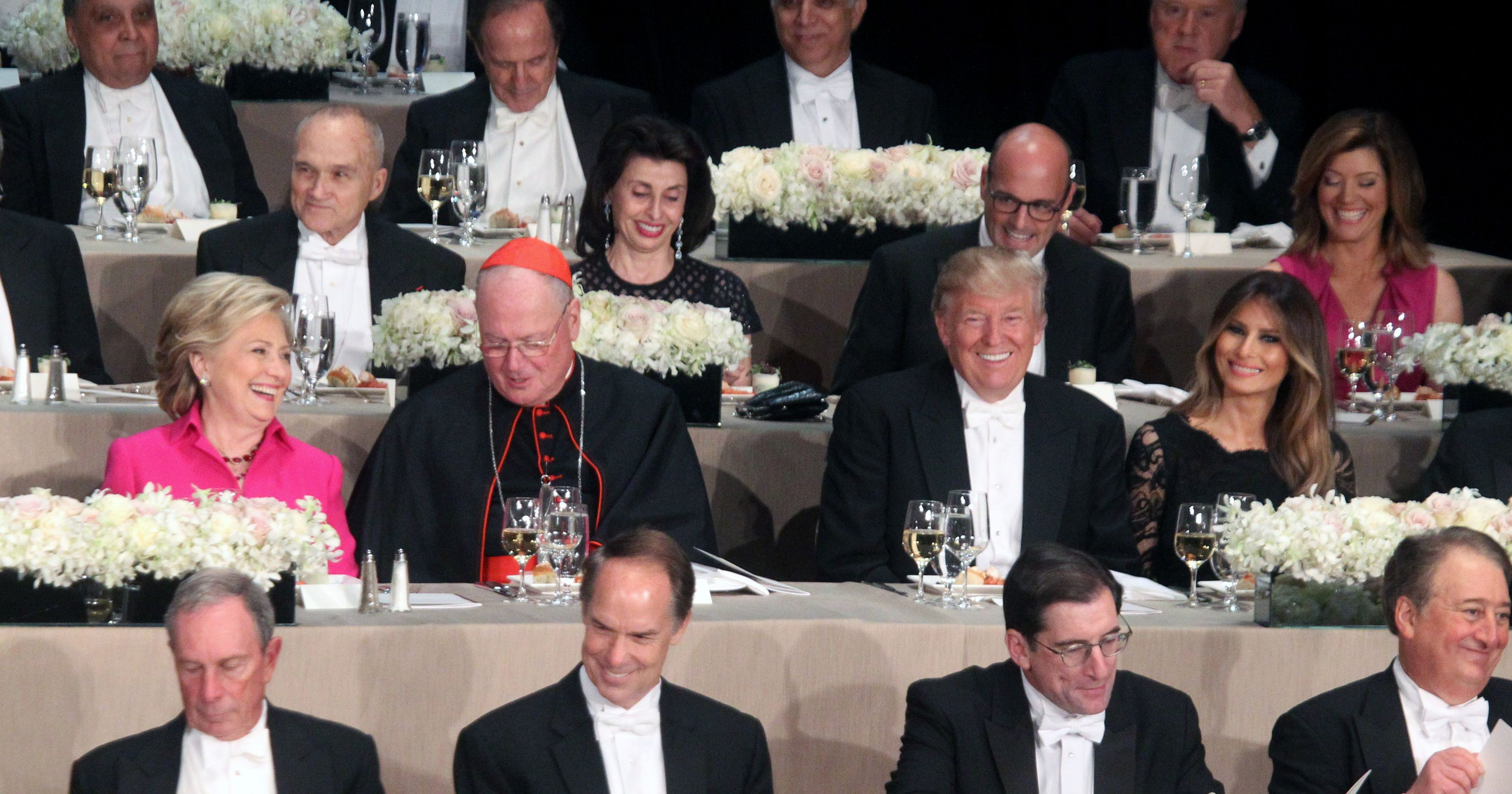 Al Smith Dinner
 Trump Clinton try for laughs at awkward Al Smith dinner