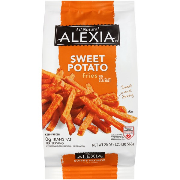 Alexia Sweet Potato Fries
 Alexia All Natural Sweet Potato with Sea Salt Fries from