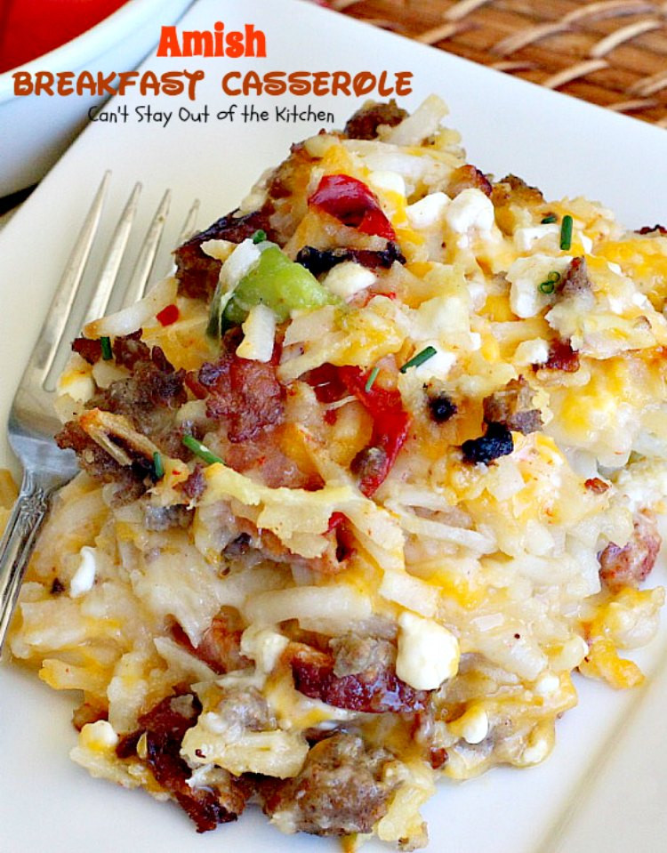 All Recipes Breakfast Casserole
 Amish Breakfast Casserole Can t Stay Out of the Kitchen