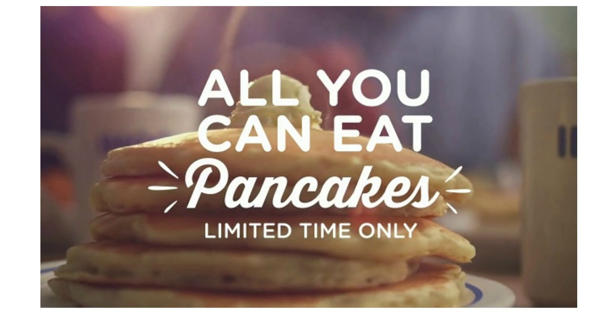 All You Can Eat Pancakes
 Confirmed Nationwide IHOP All You Can Eat Pancakes for $3