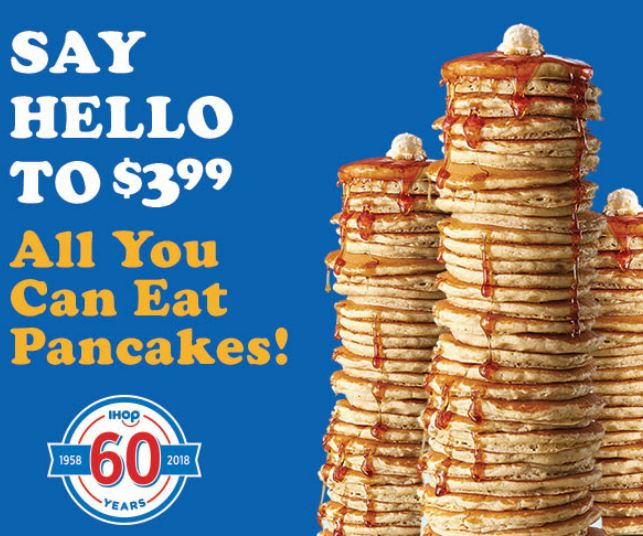 All You Can Eat Pancakes
 Ends in a WEEK IHOP All You Can Eat Pancakes now thru