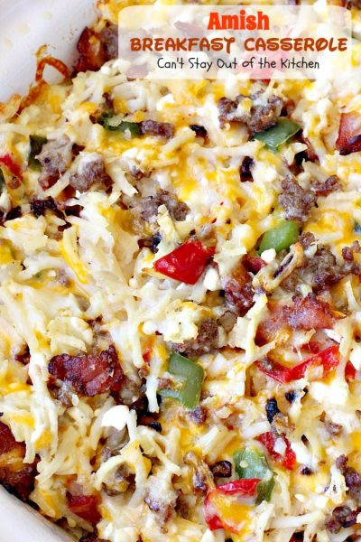 Allrecipes Breakfast Casseroles
 Amish Breakfast Casserole Can t Stay Out of the Kitchen