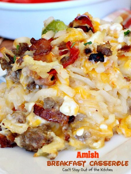 Allrecipes Breakfast Casseroles
 Amish Breakfast Casserole Can t Stay Out of the Kitchen