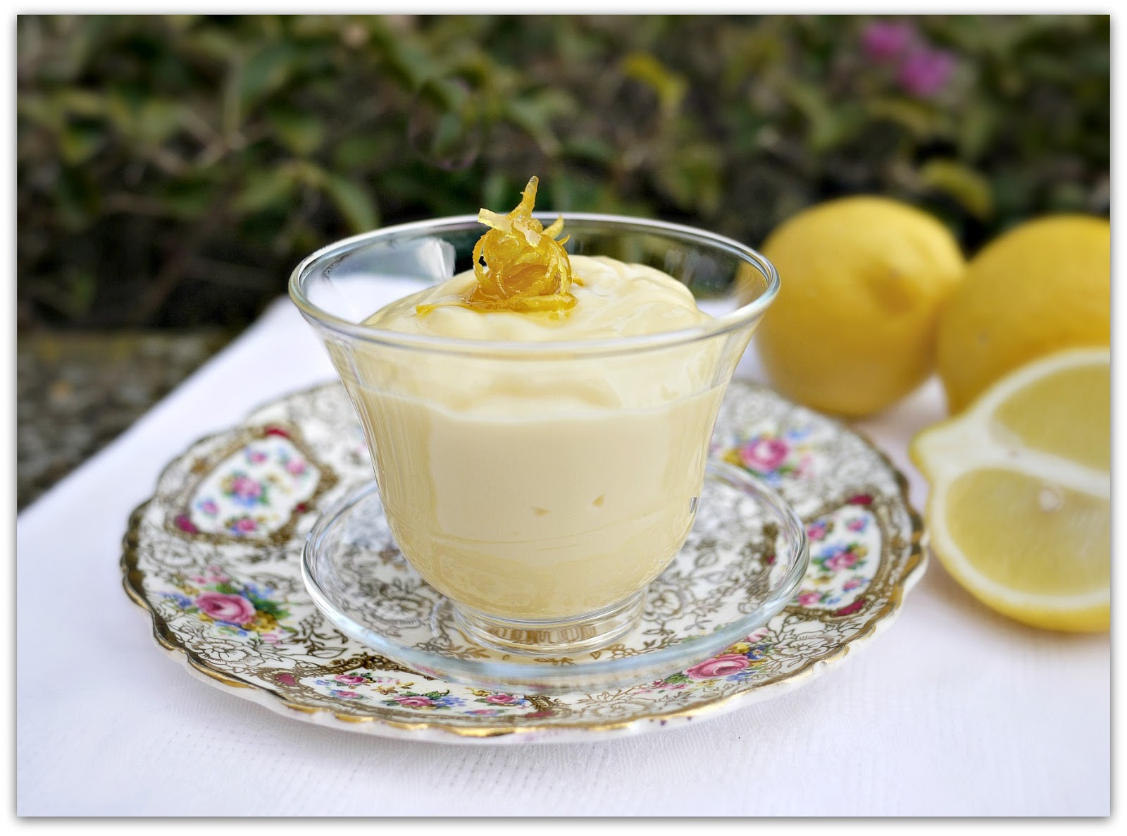 Almond Milk Dessert
 gustia Lemon Pudding with Fresh Almond Milk