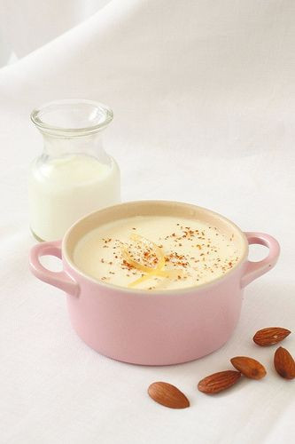 Almond Milk Dessert
 Pudding desserts Smooth and Rose water on Pinterest