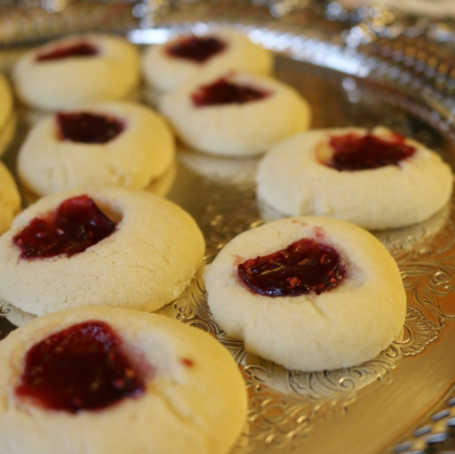 Almond Thumbprint Cookies
 Almond Thumbprint Cookies