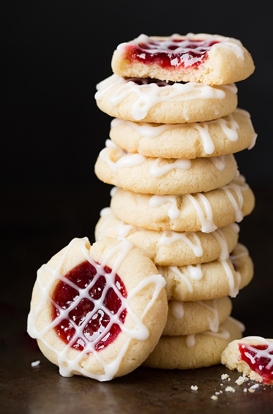 Almond Thumbprint Cookies
 Raspberry Almond Shortbread Thumbprint Cookies Cooking