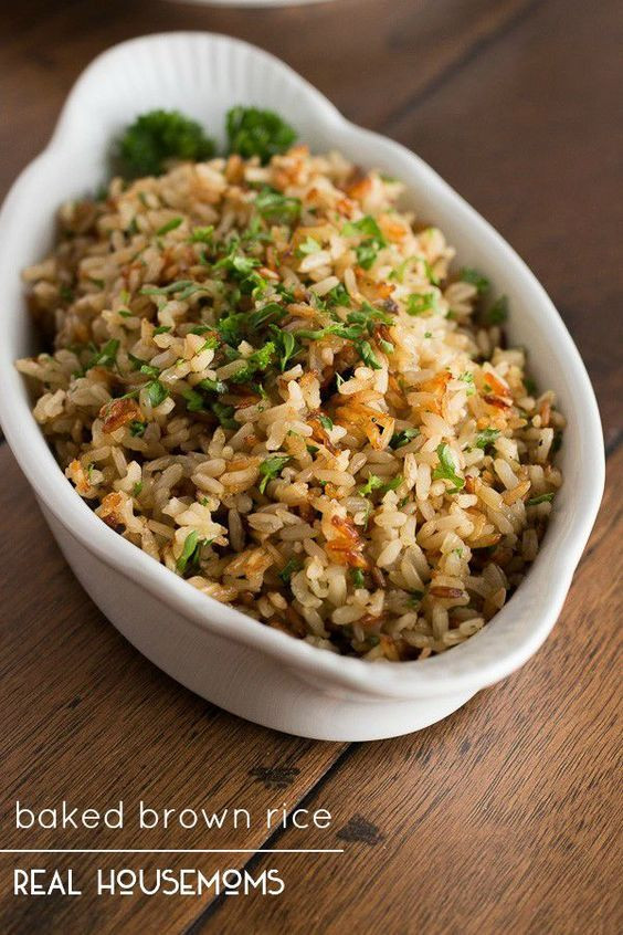 Alton Brown Baked Brown Rice
 Brown rice Fresh herbs and Rice on Pinterest