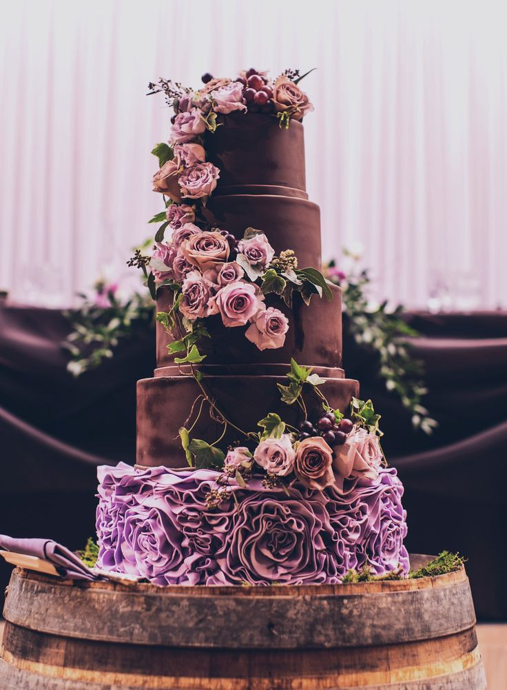 Amazing Wedding Cakes
 45 Plum Purple Wedding Color Ideas